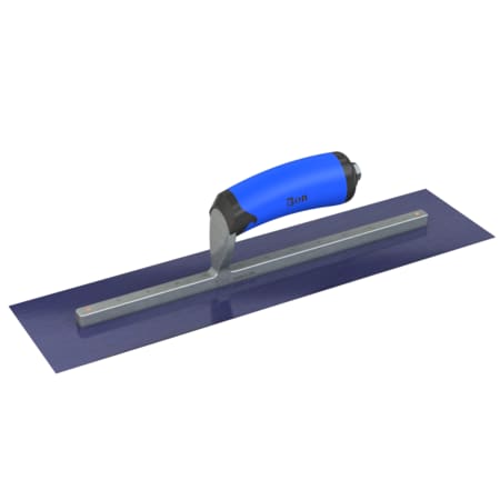 Steel City Trowels By Bon Bon 67-180 Finish Trowel, Square, Blue Steel, 16 X 4, Comfort Grip 67-180